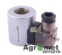 Cewka dzielnika elektrozaworu W-E38DVS6/2. W-E12DVS6/2 12V DC 30W Waryński Cewka dzielnika elektrozaworu W-E38DVS6/2. W-E12DVS6/2 12V DC 30W Waryński